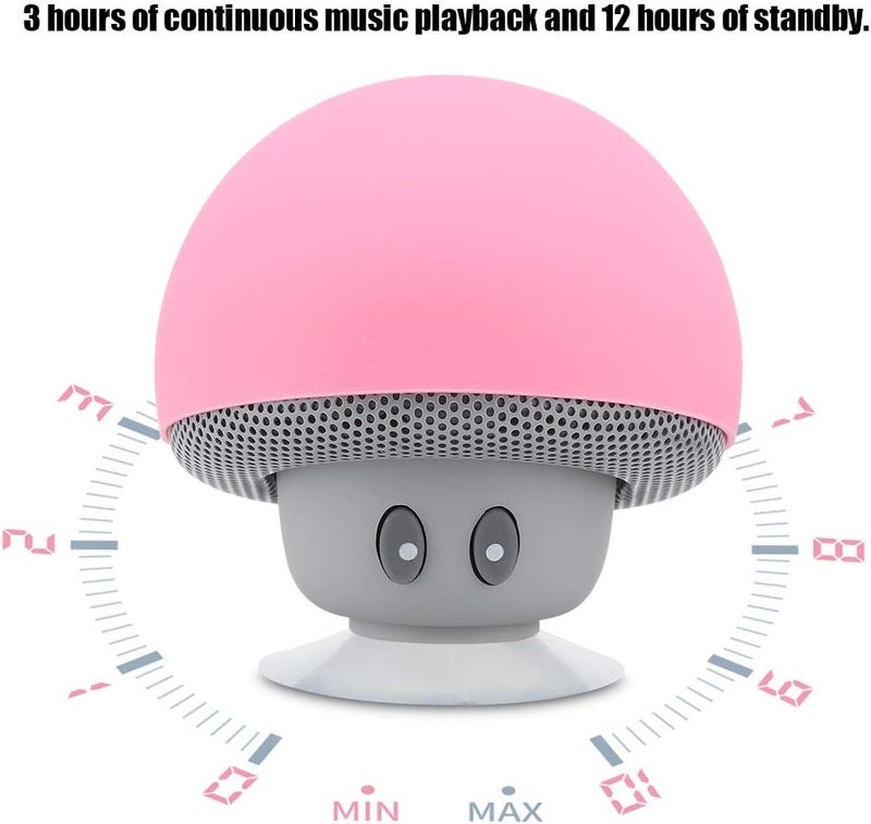 Tangxi Speaker, Mini Portable Bluetooth3.0 Mushroom Speaker, Noise Reduction Subwoofer with Suction Cup Function for Family, Friends, Kids - Image 5